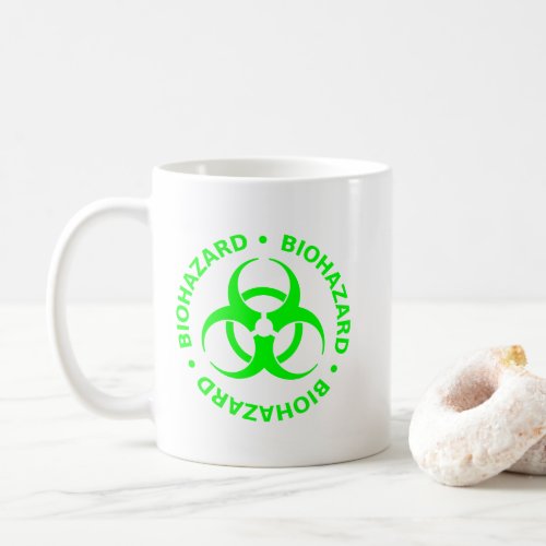 Green Biohazard  Warning Mug