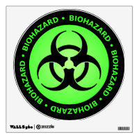Green Biohazard Warning Sign