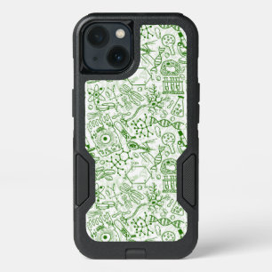 Green Biology Pattern iPhone 13 Case