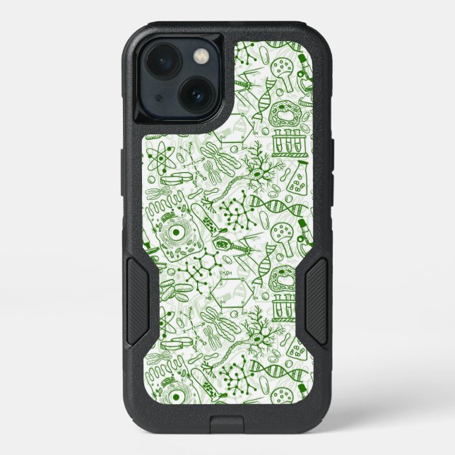 Green Biology Pattern Otterbox iPhone Case (Back)