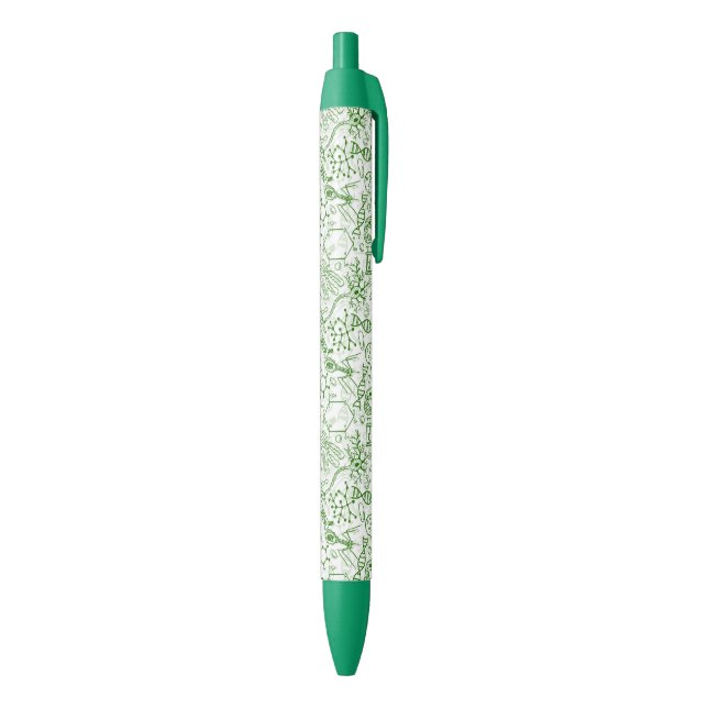 Green Biology Pattern Pen (Bottom (Vertical))