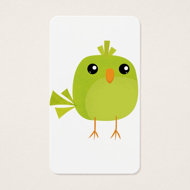 Green Bird Cartoon   (Front)