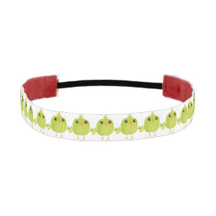 Green Bird Cartoon Athletic Headband
