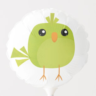Green Bird Cartoon  Balloon