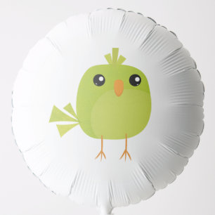 Green Bird Cartoon Balloon