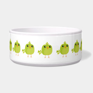 Green Bird Cartoon   Bowl
