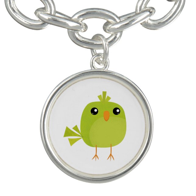 Green Bird Cartoon   Bracelet (Design)