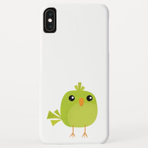Green Bird Cartoon   iPhone XS Max Case