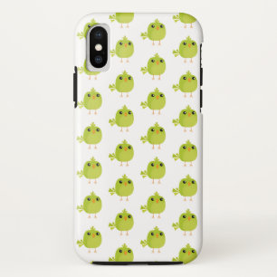 Green Bird Cartoon   iPhone X Case