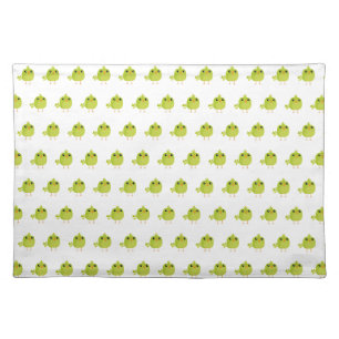 Green Bird Cartoon Cloth Placemat