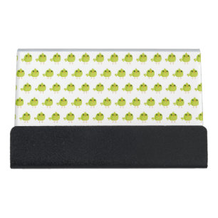 Green Bird Cartoon Desk Business Card Holder