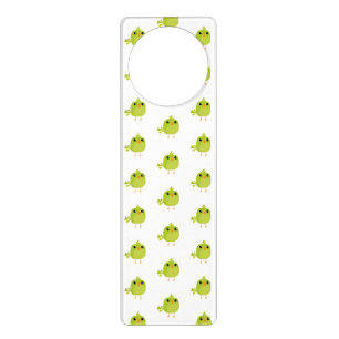 Green Bird Cartoon Door Hanger