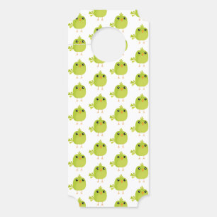 Green Bird Cartoon Door Hanger