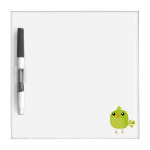 Green Bird Cartoon   Dry Erase Board