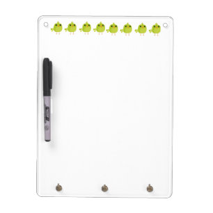 Green Bird Cartoon Dry Erase Board