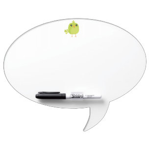 Green Bird Cartoon   Dry Erase Board