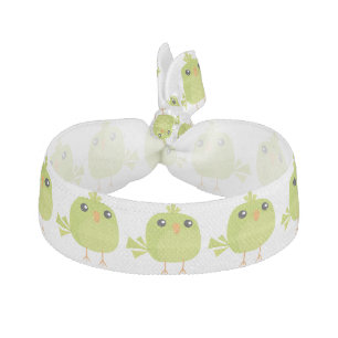 Green Bird Cartoon Elastic Hair Tie