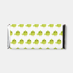 Green Bird Cartoon Hershey Bar Favors