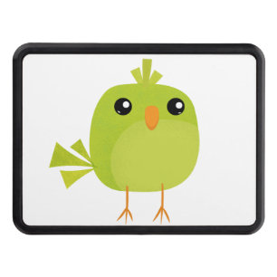 Green Bird Cartoon Hitch Cover