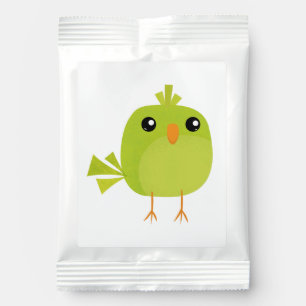 Green Bird Cartoon Hot Chocolate Drink Mix