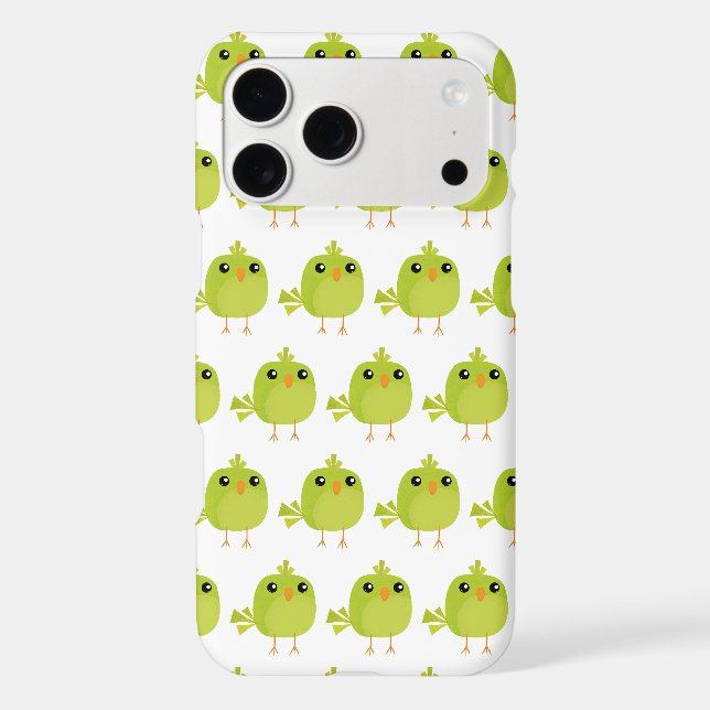 Green Bird Cartoon  iPhone Case (Back)