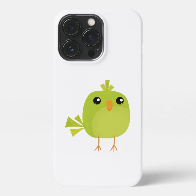 Green Bird Cartoon   iPhone Case (Back)