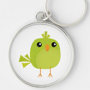 Green Bird Cartoon Keychain