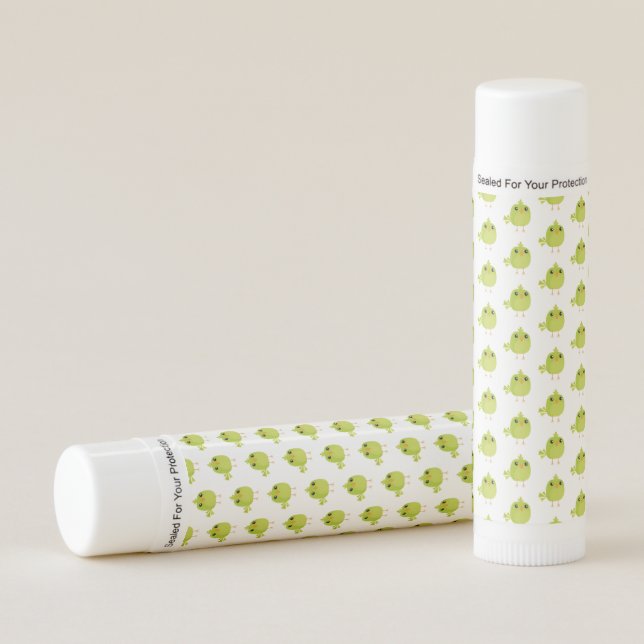 Green Bird Cartoon   Lip Balm (Front)