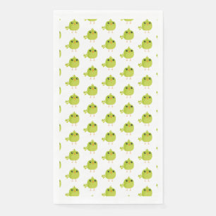 Green Bird Cartoon Paper Guest Towels