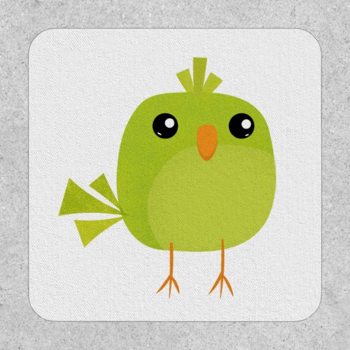 Green Bird Cartoon   Patch