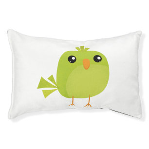 Green Bird Cartoon  Pet Bed