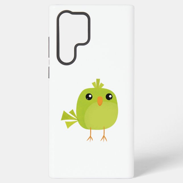 Green Bird Cartoon   Samsung Galaxy Case (Back)
