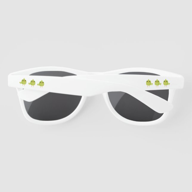Green Bird Cartoon   Sunglasses (Back)