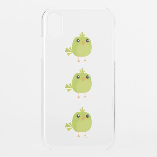 Green Bird Cartoon   iPhone XR Case