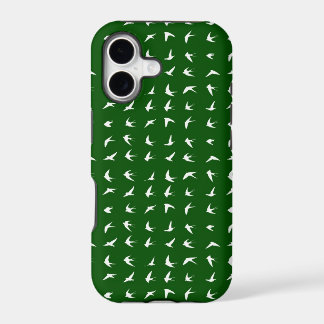 Green bird pattern 1 iPhone 17 case
