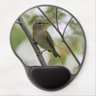 Green Bird, Red-Eyed Vireo, Canadian Photography Gel Mouse Pad