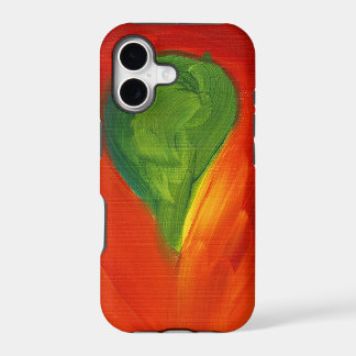 Green Bird with Love Flowing Around It iPhone 17 Case