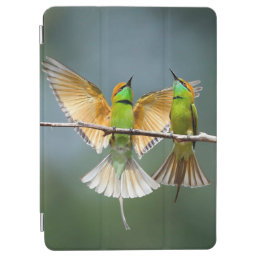 Green Birds Frolic in the Trees Photograph iPad Air Cover