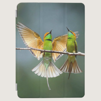 Green Birds Frolic in the Trees Photograph iPad Air Cover