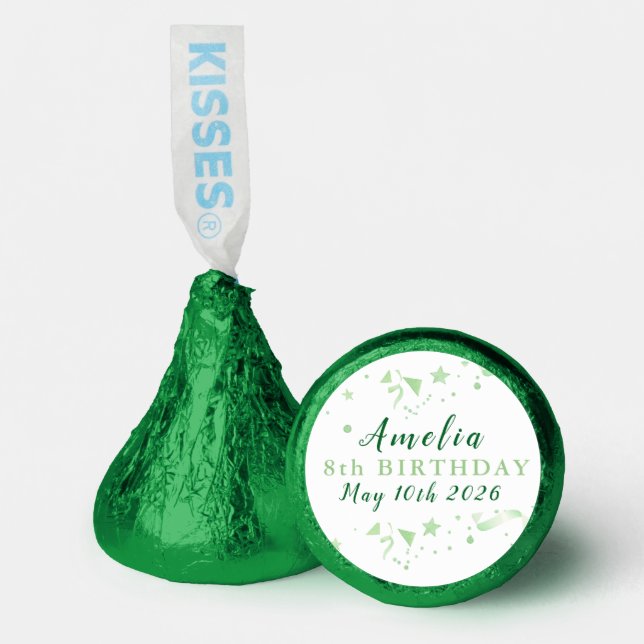 Green Birthday  Hershey®'s Kisses®  (Front)