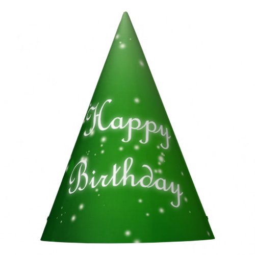 Green Birthday Party Hat