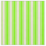 [ Thumbnail: Green & Bisque Colored Lines/Stripes Pattern Fabric ]