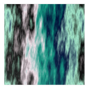 Green, black and white abstract acrylic print