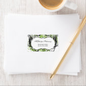 green black and white Chic Business address labels (Insitu)