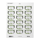 green black and white Chic Business address labels (Full Sheet)