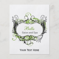 green,black and white Chic Business Flyers