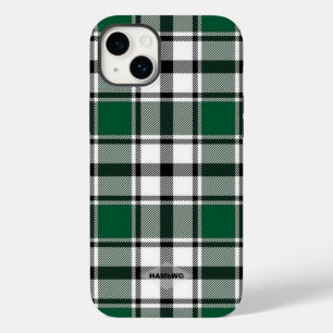 Green, Black and White Plaid Iphone Case HAMbWG