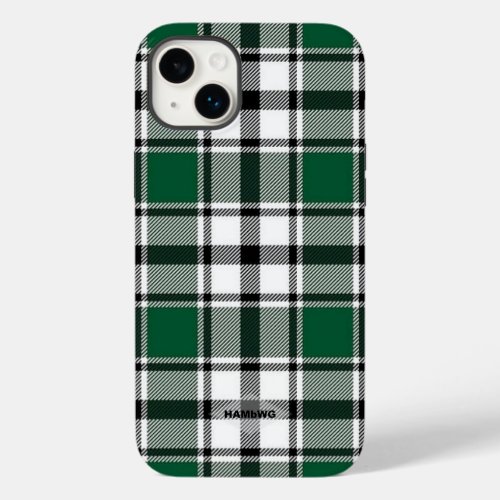 Green Black and White Plaid Iphone Case HAMbWG