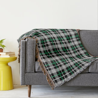 Green Plaid Throw Blankets | Zazzle