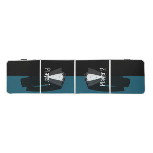 Green & black bachelor party beer pong table